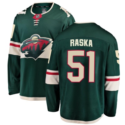Men's Adam Raska Minnesota Wild Fanatics Branded Home Jersey - Breakaway Green