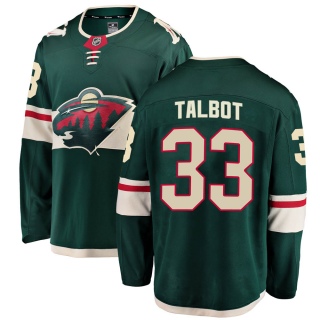 Men's Cam Talbot Minnesota Wild Fanatics Branded Home Jersey - Breakaway Green