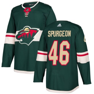 Men's Jared Spurgeon Minnesota Wild Adidas Jersey - Authentic Green