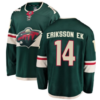 Men's Joel Eriksson Ek Minnesota Wild Fanatics Branded Home Jersey - Breakaway Green