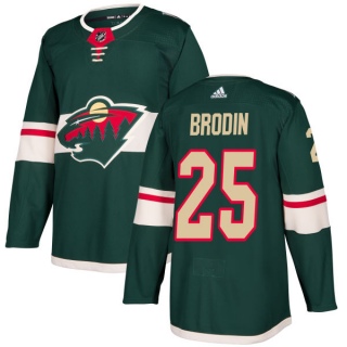 Men's Jonas Brodin Minnesota Wild Adidas Jersey - Authentic Green