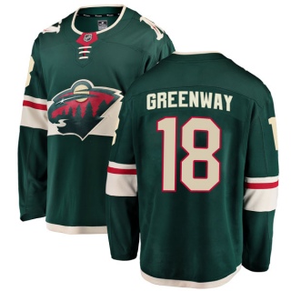 Men's Jordan Greenway Minnesota Wild Fanatics Branded Home Jersey - Breakaway Green