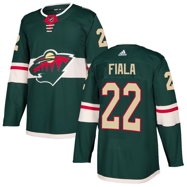 Men's Kevin Fiala Minnesota Wild Adidas Home Jersey - Authentic Green