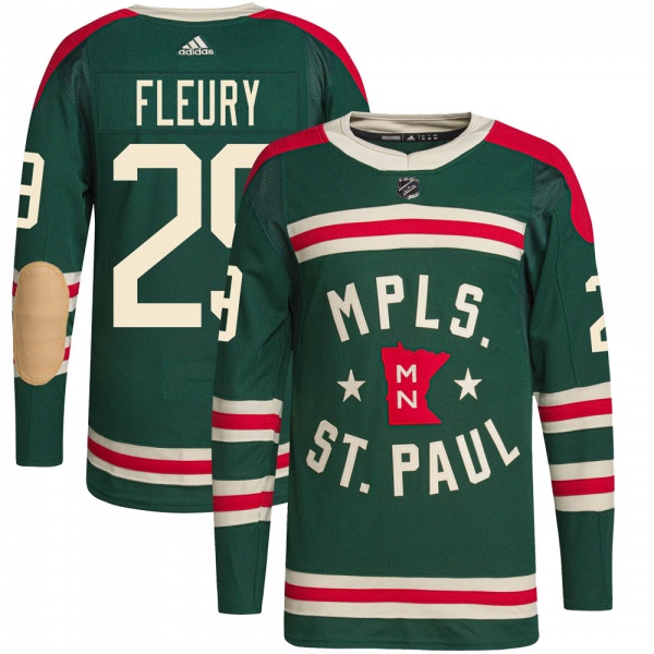 Men's Marc-Andre Fleury Minnesota Wild Adidas 2022 Winter Classic Player Jersey - Authentic Green