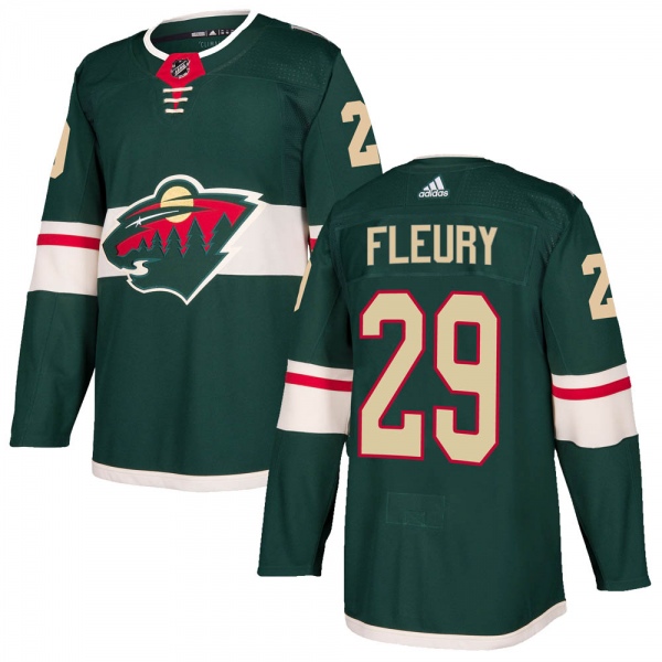Men's Marc-Andre Fleury Minnesota Wild Adidas Home Jersey - Authentic Green