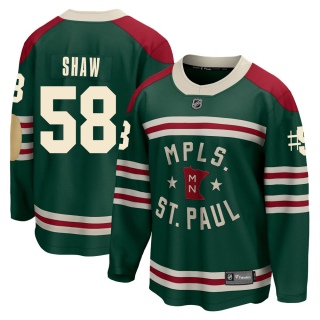 Men's Mason Shaw Minnesota Wild Fanatics Branded 2022 Winter Classic Jersey - Breakaway Green