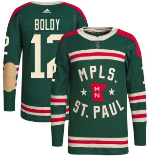 Men's Matt Boldy Minnesota Wild Adidas 2022 Winter Classic Player Jersey - Authentic Green