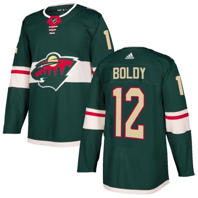 Men's Matt Boldy Minnesota Wild Adidas Home Jersey - Authentic Green