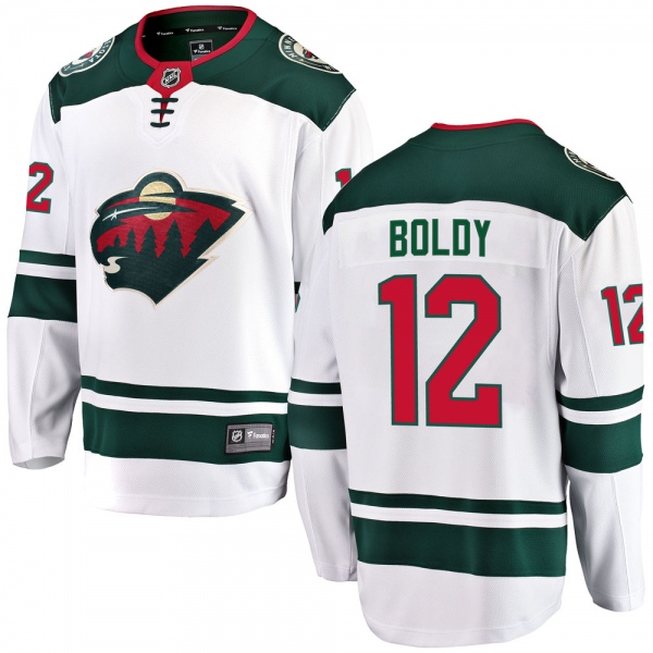 Men's Matt Boldy Minnesota Wild Fanatics Branded Away Jersey - Breakaway White