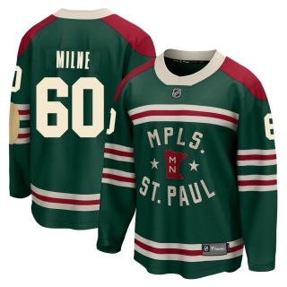 Men's Michael Milne Minnesota Wild Fanatics Branded 2022 Winter Classic Jersey - Breakaway Green
