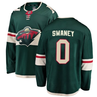 Men's Nick Swaney Minnesota Wild Fanatics Branded Home Jersey - Breakaway Green