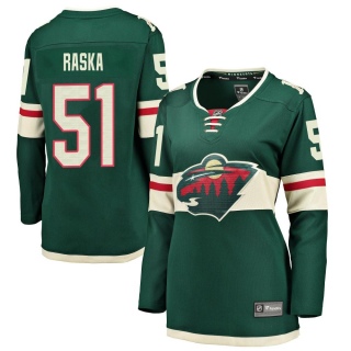 Women's Adam Raska Minnesota Wild Fanatics Branded Home Jersey - Breakaway Green