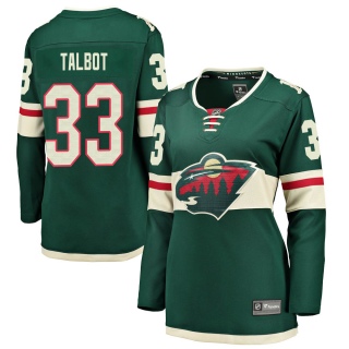 Women's Cam Talbot Minnesota Wild Fanatics Branded Home Jersey - Breakaway Green