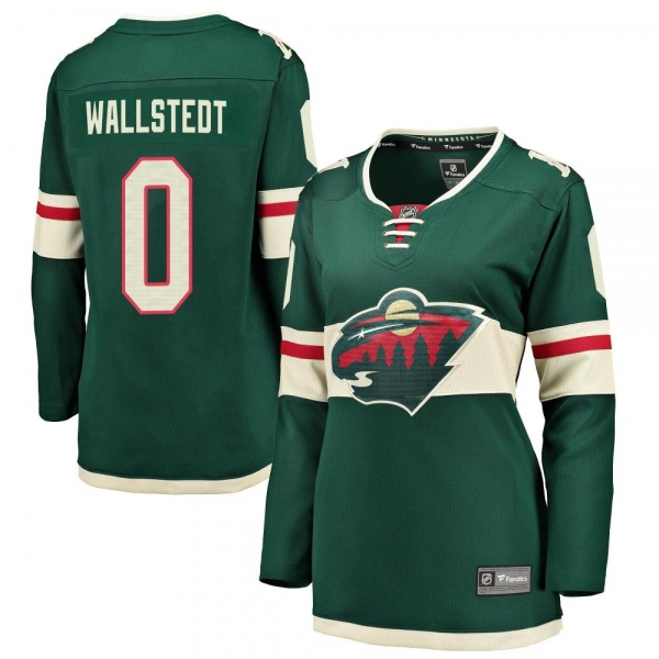 Women's Jesper Wallstedt Minnesota Wild Fanatics Branded Home Jersey - Breakaway Green