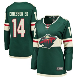 Women's Joel Eriksson Ek Minnesota Wild Fanatics Branded Home Jersey - Breakaway Green