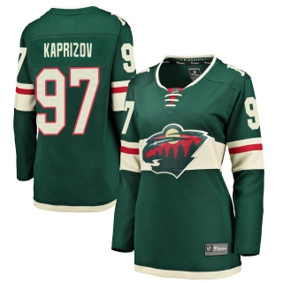 Women's Kirill Kaprizov Minnesota Wild Fanatics Branded Home Jersey - Breakaway Green
