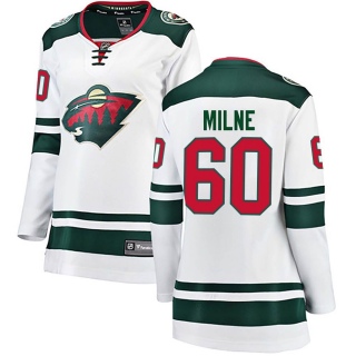 Women's Michael Milne Minnesota Wild Fanatics Branded Away Jersey - Breakaway White