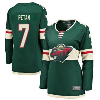 Women's Nic Petan Minnesota Wild Fanatics Branded Home Jersey - Breakaway Green