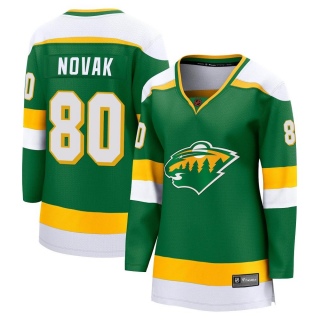 Women's Pavel Novak Minnesota Wild Fanatics Branded Special Edition 2.0 Jersey - Breakaway Green