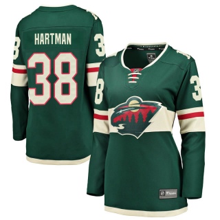 Women's Ryan Hartman Minnesota Wild Fanatics Branded Home Jersey - Breakaway Green