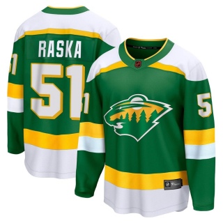 Youth Adam Raska Minnesota Wild Fanatics Branded Special Edition 2.0 Jersey - Breakaway Green
