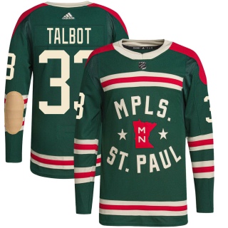 Youth Cam Talbot Minnesota Wild Adidas 2022 Winter Classic Player Jersey - Authentic Green