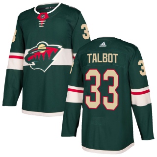 Youth Cam Talbot Minnesota Wild Adidas Home Jersey - Authentic Green