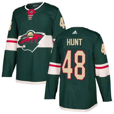 Youth Daemon Hunt Minnesota Wild Adidas Home Jersey - Authentic Green