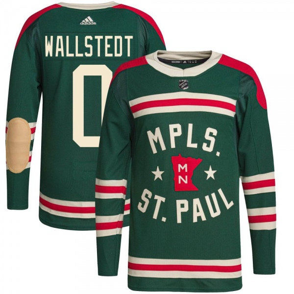 Youth Jesper Wallstedt Minnesota Wild Adidas 2022 Winter Classic Player Jersey - Authentic Green