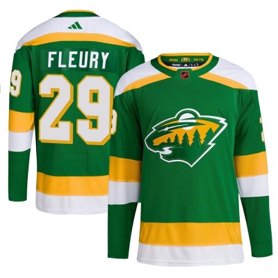 Youth Marc-Andre Fleury Minnesota Wild Adidas Reverse Retro 2.0 Jersey - Authentic Green