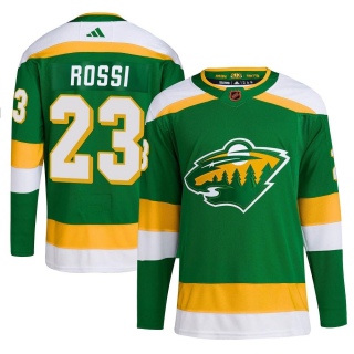 Youth Marco Rossi Minnesota Wild Adidas Reverse Retro 2.0 Jersey - Authentic Green