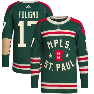 Youth Marcus Foligno Minnesota Wild Adidas 2022 Winter Classic Player Jersey - Authentic Green