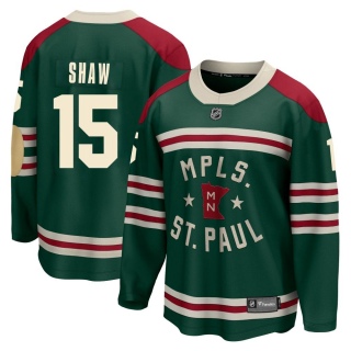 Youth Mason Shaw Minnesota Wild Fanatics Branded 2022 Winter Classic Jersey - Breakaway Green