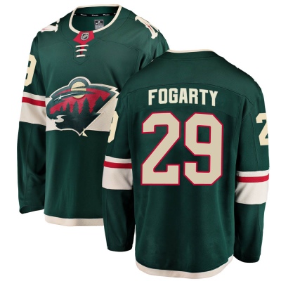 Youth Steven Fogarty Minnesota Wild Fanatics Branded Home Jersey - Breakaway Green